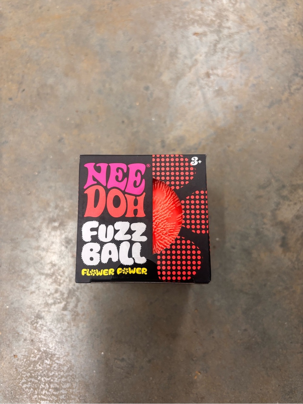 Nee Doh Fuzz Ball Flower Power The Velvet Squeeze Orange NIP
